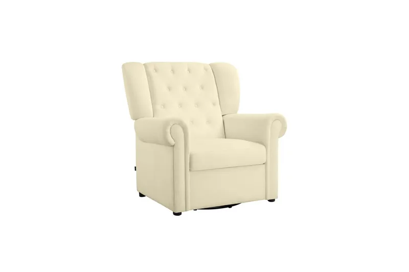 Recliner Lillyse Kremhvit - Kremhvit - Møbler - Stoler & lenestoler - Lenestoler - Ørelappstol