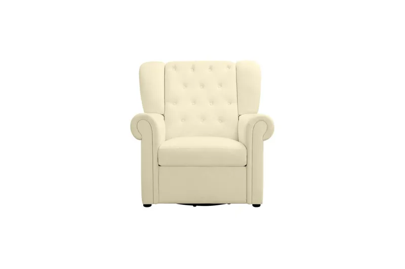 Recliner Lillyse Kremhvit - Kremhvit - Møbler - Stoler & lenestoler - Lenestoler - Ørelappstol