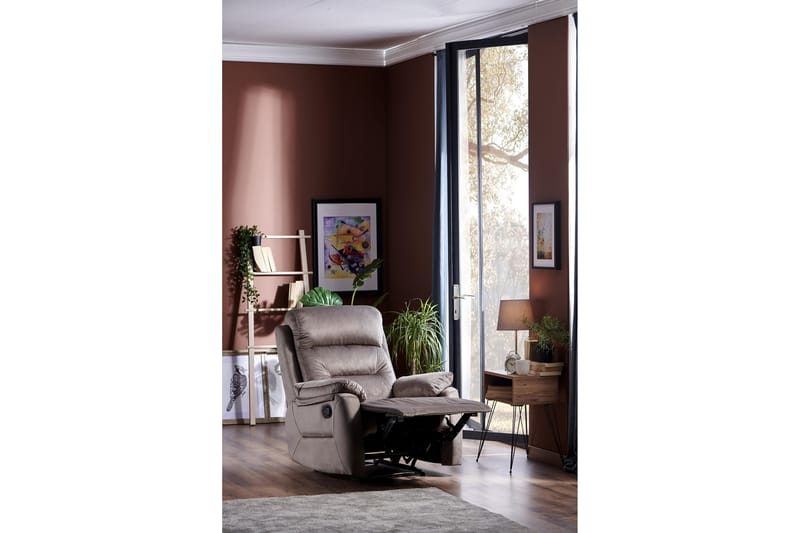 Mereenie Reclinerlenestol - Grå - Møbler - Stoler & lenestoler - Lenestoler - Recliner & kinostol