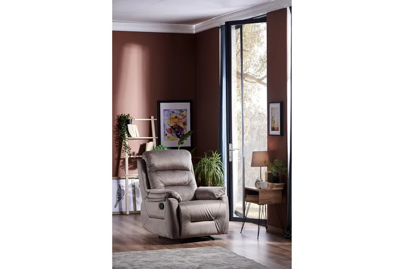 Mereenie Reclinerlenestol - Grå - Møbler - Stoler & lenestoler - Lenestoler - Recliner & kinostol