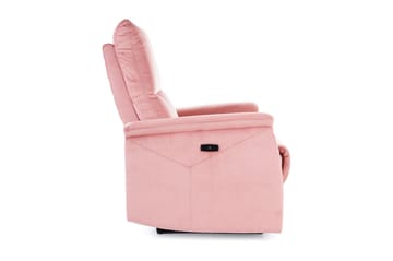 Neptu Reclinerlenestol Elektrisk - Fløyel/Antikkrosa - Møbler - Stoler & lenestoler - Lenestoler - Recliner & kinostol