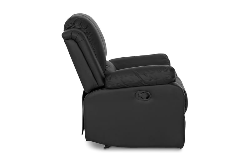 Norbo Skjønn Recliner Lenestol Kinolenestol - Fällbar lenestol i kunstskinn - Hvilelenestol - Svart - Møbler - Stoler & lenestoler - Lenestoler - Recliner & kinostol