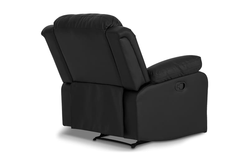 Norbo Skjønn Recliner Lenestol Kinolenestol - Fällbar lenestol i kunstskinn - Hvilelenestol - Svart - Møbler - Stoler & lenestoler - Lenestoler - Recliner & kinostol