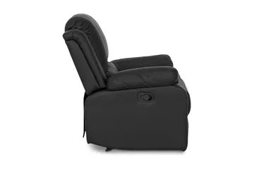 Norbo Skjønn Recliner Lenestol Kinolenestol - Fällbar lenestol i kunstskinn - Hvilelenestol - Svart - Møbler - Stoler & lenestoler - Lenestoler - Recliner & kinostol