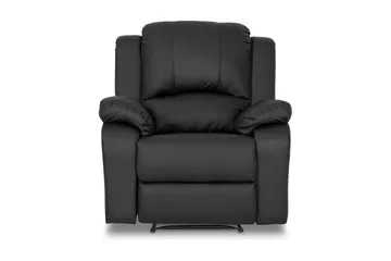 Norbo Skjønn Recliner Lenestol Kinolenestol - Fällbar lenestol i kunstskinn - Hvilelenestol - Svart - Møbler - Stoler & lenestoler - Lenestoler - Recliner & kinostol