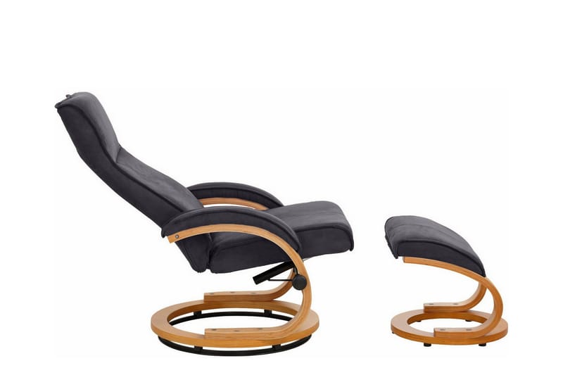 Reclinerstol Loft24 Pasha reclinerstol mikrofiber Grå - Møbler - Stoler & lenestoler - Lenestoler - Recliner & kinostol