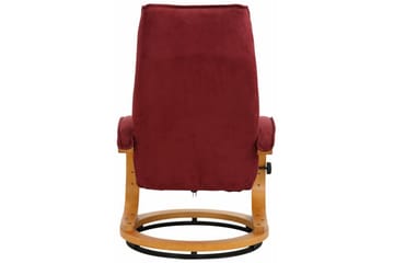 Reclinerstol Loft24 Pasha reclinerstol i mikrofiber Röd - Møbler - Stoler & lenestoler - Lenestoler - Recliner & kinostol