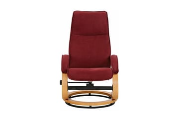 Reclinerstol Loft24 Pasha reclinerstol i mikrofiber Röd - Møbler - Stoler & lenestoler - Lenestoler - Recliner & kinostol