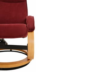 Reclinerstol Loft24 Pasha reclinerstol i mikrofiber Röd - Møbler - Stoler & lenestoler - Lenestoler - Recliner & kinostol
