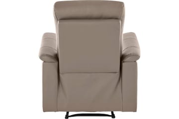 Recliner Southbrook Lys grå, PU/tre/metall, Manuell hvilestol - Lys grå, PU/tre/metall, Manuell hvilestol - Møbler - Stoler & lenestoler - Lenestoler - Lenestol skinn