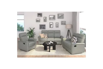Recliner Southbrook Lys grå, PU/tre/metall, Manuell hvilestol - Lys grå, PU/tre/metall, Manuell hvilestol - Møbler - Stoler & lenestoler - Lenestoler - Lenestol skinn