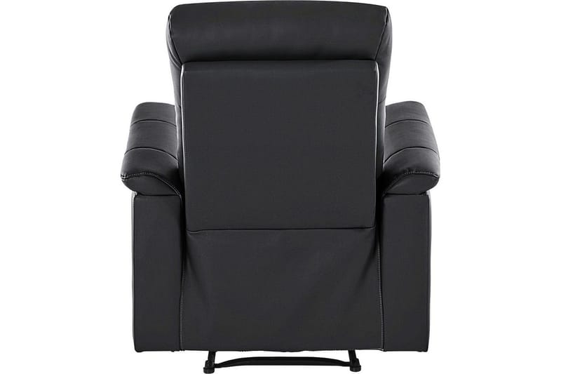 Recliner Southbrook Svart, Ekte skinn/PU/Tre/Metall, Manuell hvilestol - Svart, Ekte skinn/PU/Tre/Metall, Manuell hvilestol - Møbler - Stoler & lenestoler - Lenestoler - Recliner & kinostol