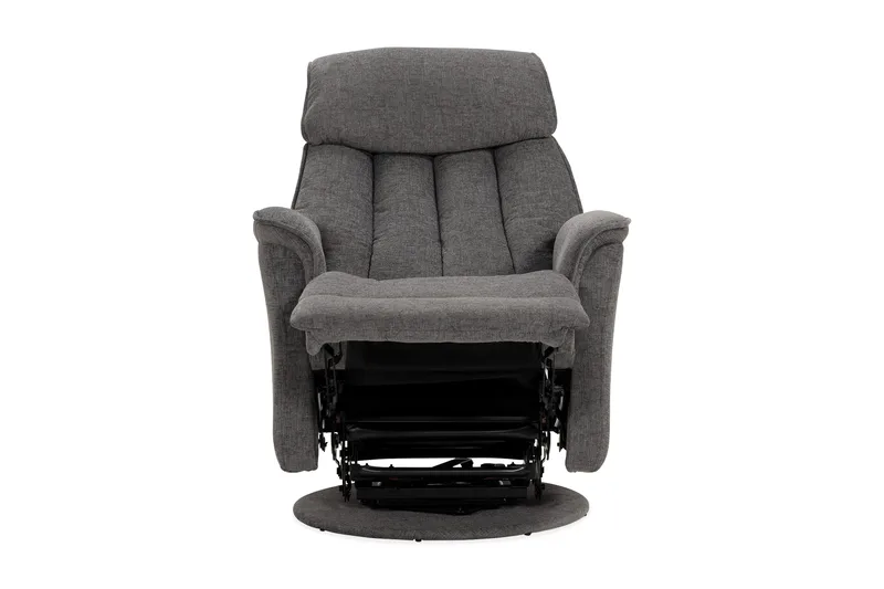 Umeå Lenestol Snurr & Gyng - Stoff Grå - Møbler - Stoler & lenestoler - Lenestoler - Recliner & kinostol