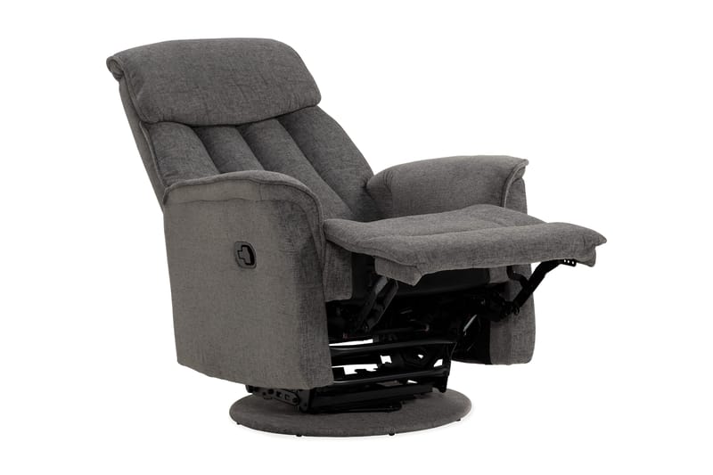 Umeå Lenestol Snurr & Gyng - Stoff Grå - Møbler - Stoler & lenestoler - Lenestoler - Recliner & kinostol