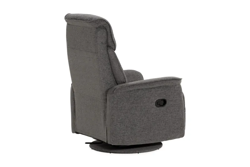 Umeå Lenestol Snurr & Gyng - Stoff Grå - Møbler - Stoler & lenestoler - Lenestoler - Recliner & kinostol