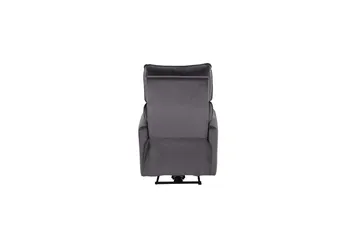 Recliner Pineto Antrasitt, Fløyel/Metall/Tre - Antrasitt, Fløyel/Metall/Tre - Møbler - Stoler & lenestoler - Lenestoler - Recliner & kinostol
