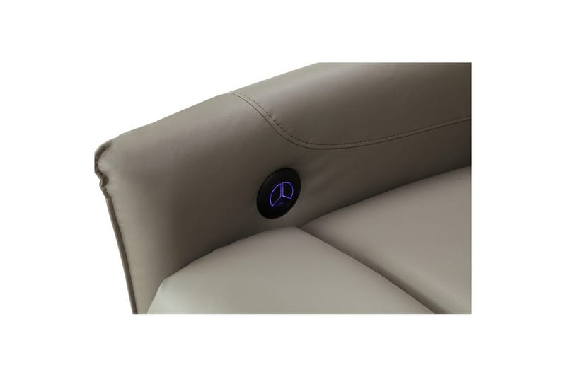 Recliner Pineto Lys grå, PU/metall/tre - Lys grå, PU/metall/tre - Møbler - Stoler & lenestoler - Lenestoler - Recliner & kinostol