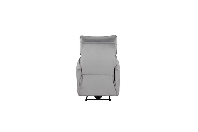 Recliner Pineto Grå, Fløyel/Metall/Tre - Grå, Fløyel/Metall/Tre - Møbler - Stoler & lenestoler - Lenestoler - Recliner & kinostol