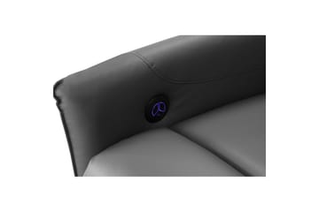 Recliner Pineto Antrasitt, PU/metall/tre - Antrasitt, PU/metall/tre - Møbler - Stoler & lenestoler - Lenestoler - Lenestol skinn