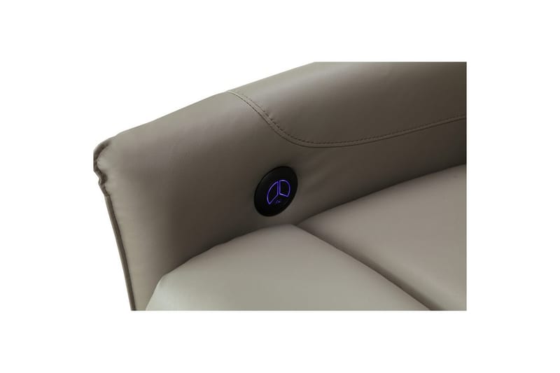 Recliner Pineto Lys grå, PU/metall/tre - Lys grå, PU/metall/tre - Møbler - Stoler & lenestoler - Lenestoler - Liggestol