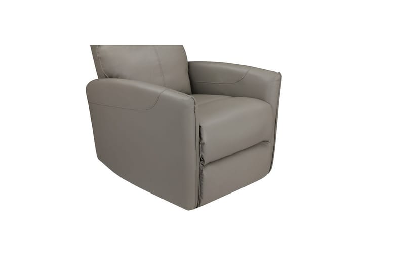 Recliner Pineto Lys grå, PU/metall/tre - Lys grå, PU/metall/tre - Møbler - Stoler & lenestoler - Lenestoler - Liggestol