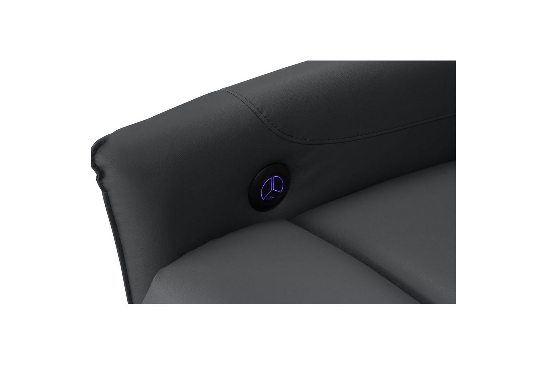 Recliner Pineto Svart, PU/metall/tre - Svart, PU/metall/tre - Møbler - Stoler & lenestoler - Lenestoler - Recliner & kinostol