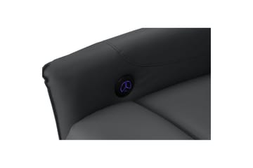 Recliner Pineto Svart, PU/metall/tre - Svart, PU/metall/tre - Møbler - Stoler & lenestoler - Lenestoler - Recliner & kinostol