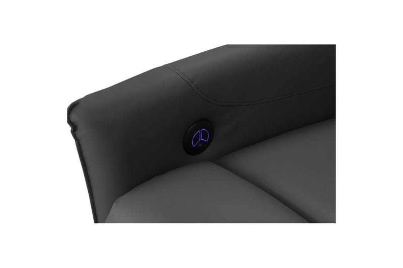 Recliner Pineto Svart, PU/metall/tre - Svart, PU/metall/tre - Møbler - Stoler & lenestoler - Lenestoler - Liggestol