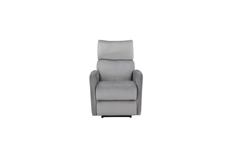 Recliner Pineto Grå, Fløyel/Metall/Tre - Grå, Fløyel/Metall/Tre - Møbler - Stoler & lenestoler - Lenestoler - Liggestol