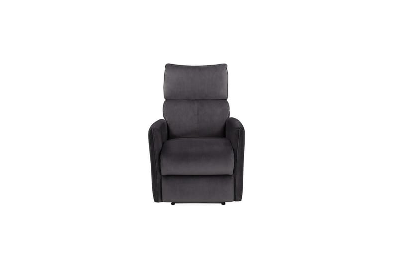 Recliner Pineto Antrasitt, Fløyel/Metall/Tre - Antrasitt, Fløyel/Metall/Tre - Møbler - Stoler & lenestoler - Lenestoler - Liggestol