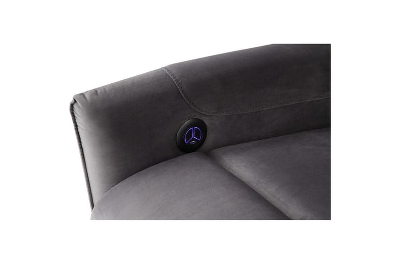 Recliner Pineto Antrasitt, Fløyel/Metall/Tre - Antrasitt, Fløyel/Metall/Tre - Møbler - Stoler & lenestoler - Lenestoler - Liggestol