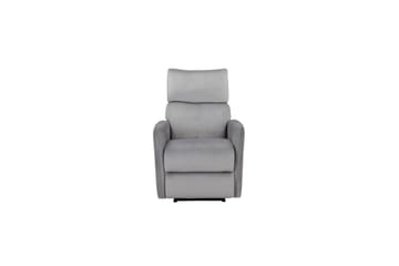 Recliner Pineto Grå, Fløyel/Metall/Tre - Grå, Fløyel/Metall/Tre - Møbler - Stoler & lenestoler - Lenestoler - Recliner & kinostol