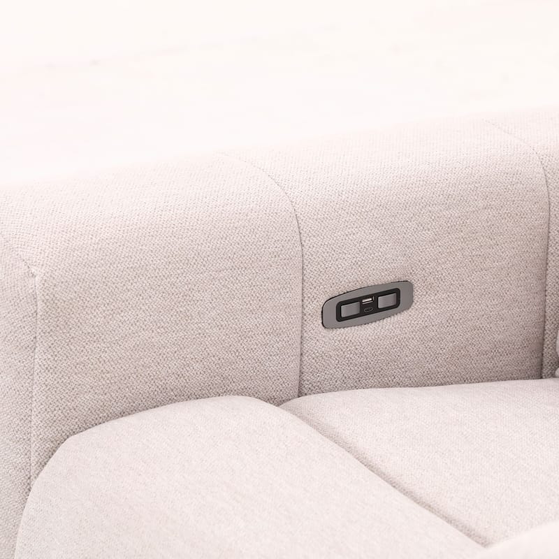Reclinerlenestol Ödmark med elektrisk mekanisme - lys beige - Møbler - Stoler & lenestoler - Lenestoler - Recliner & kinostol