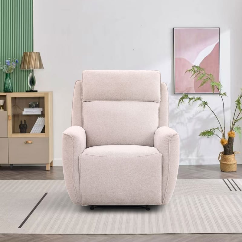 Reclinerlenestol Östvik med manuell mekanisme - beige - Møbler - Stoler & lenestoler - Lenestoler - Recliner & kinostol