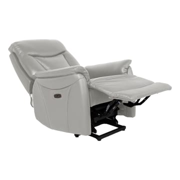 Reclinerlenestol Gårdal med elektrisk løftemekanisme skinn - Beige - Møbler - Stoler & lenestoler - Lenestoler - Lenestol skinn