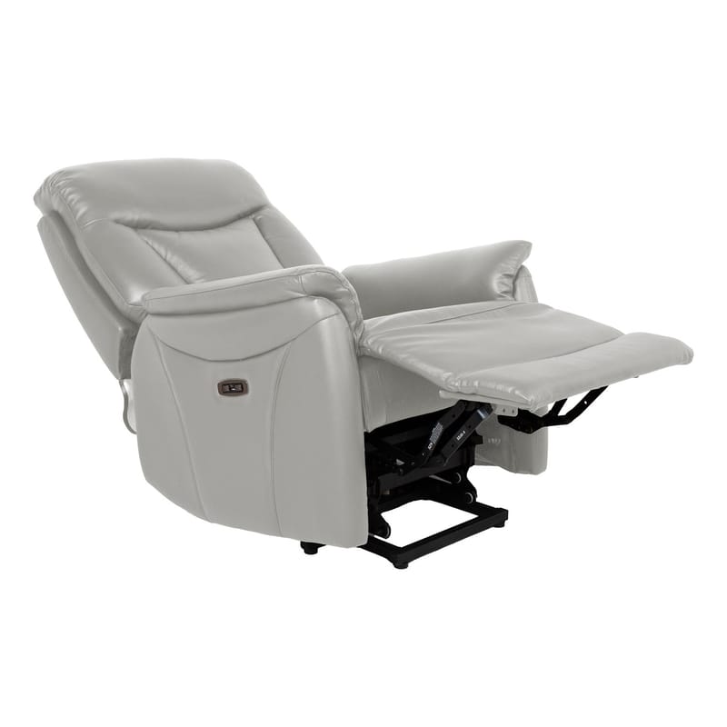 Reclinerlenestol Gårdal med elektrisk løftemekanisme skinn - Beige - Møbler - Stoler & lenestoler - Lenestoler