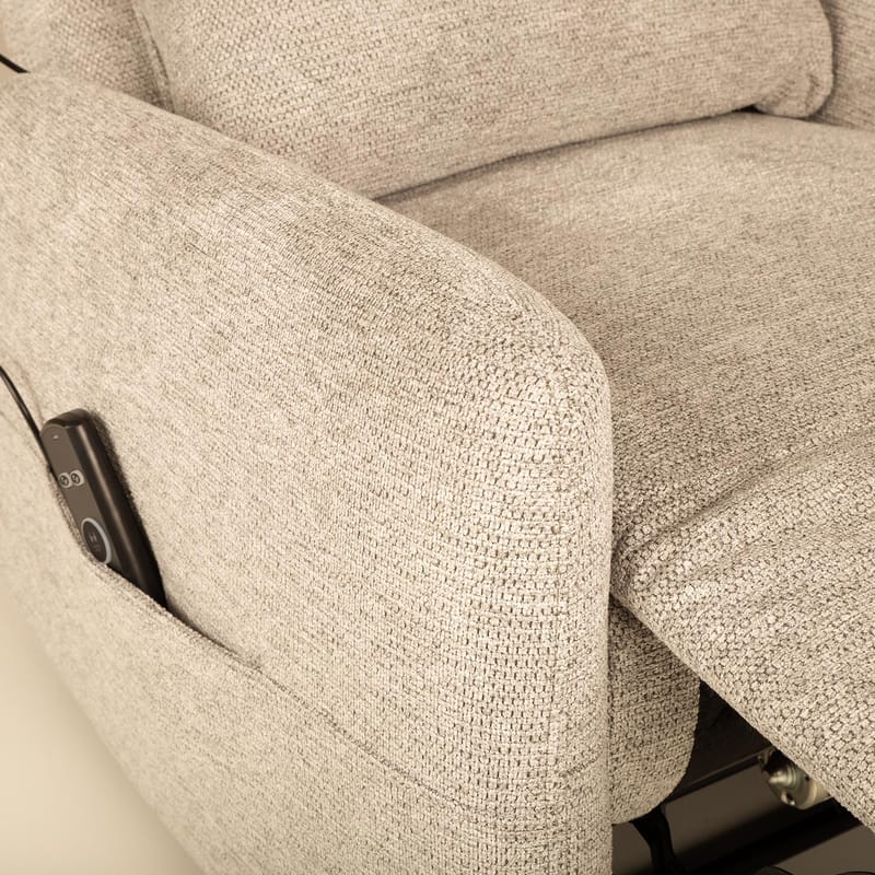 Reclinerlenestol Gränor med elektrisk mekanisme og massasjefunksjon - Beige - Møbler - Stoler & lenestoler - Lenestoler - Massasjestol