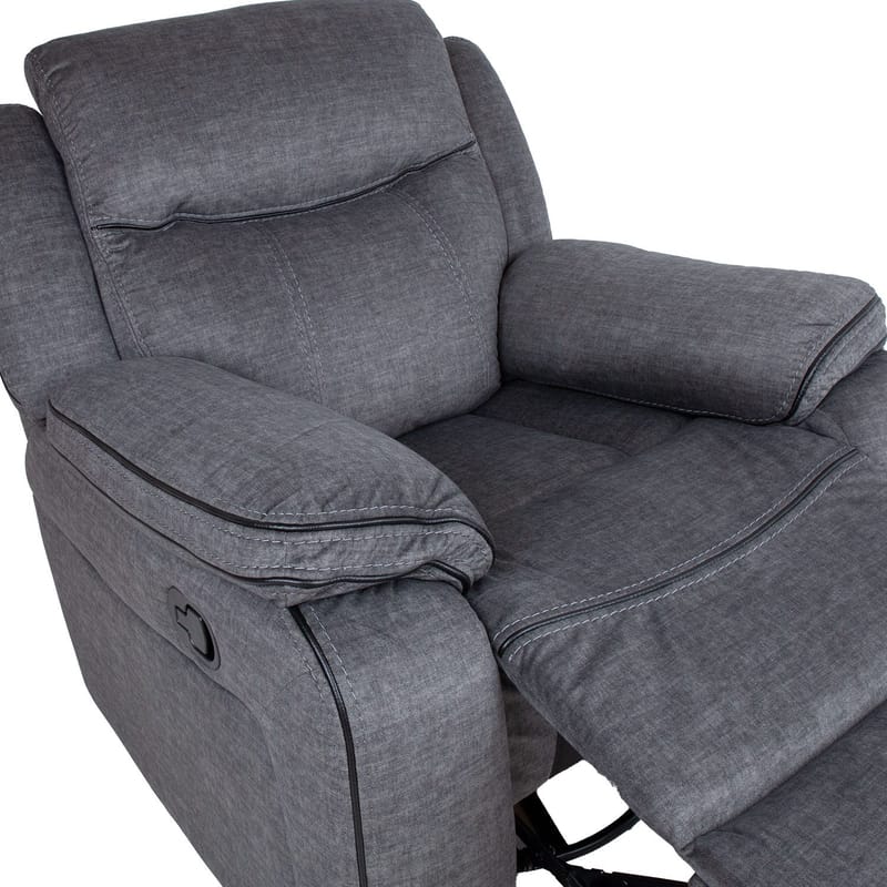 Reclinerlenestol Iskmar med manuell mekanisme - Grå - Møbler - Stoler & lenestoler - Lenestoler - Recliner & kinostol