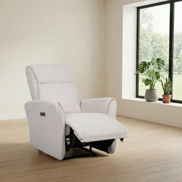 Reclinerlenestol Lavor med elektrisk mekanisme - hvit - Møbler - Stoler & lenestoler - Lenestoler - Recliner & kinostol