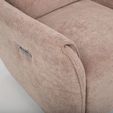 Reclinerlenestol Lavor med elektrisk mekanisme - lysebrun - Møbler - Stoler & lenestoler - Lenestoler - Recliner & kinostol