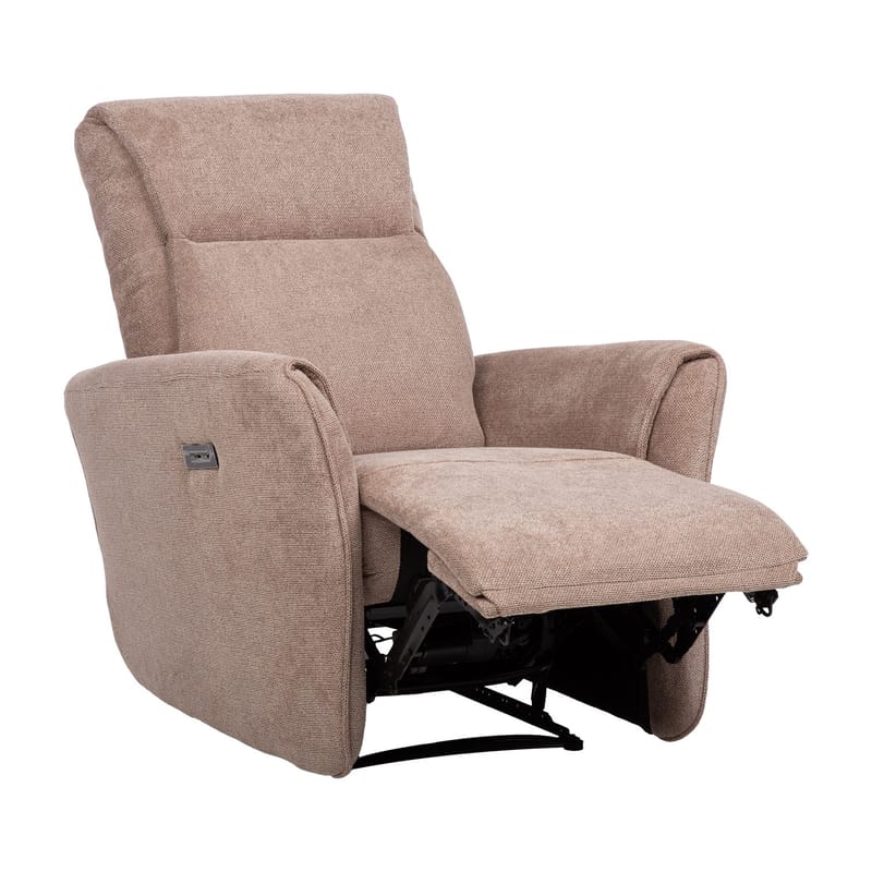 Reclinerlenestol Lavor med elektrisk mekanisme - lysebrun - Møbler - Stoler & lenestoler - Lenestoler - Recliner & kinostol