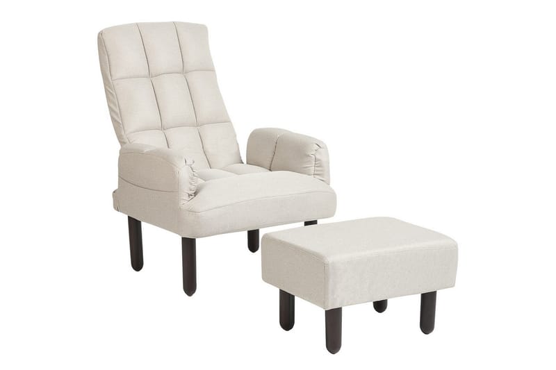 Reclinerlenestol Oland - Beige, brun - Møbler - Stoler & lenestoler - Lenestoler - Liggestol