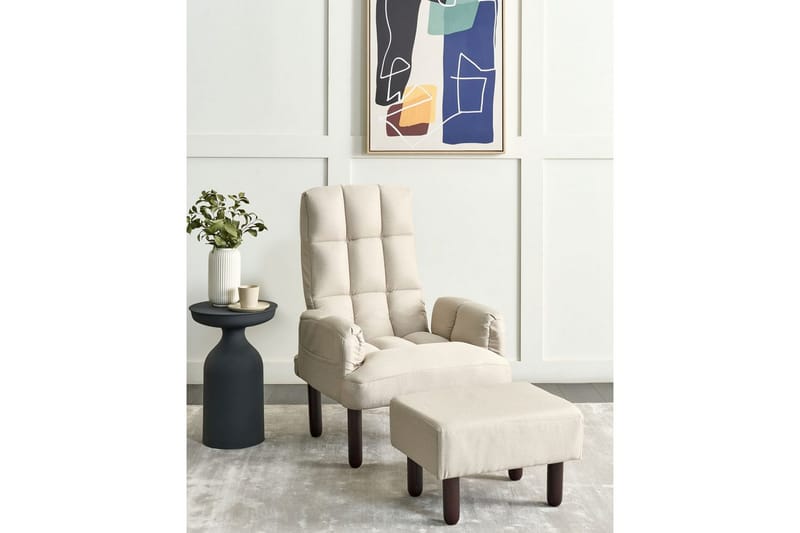Reclinerlenestol Oland - Beige, brun - Møbler - Stoler & lenestoler - Lenestoler - Liggestol