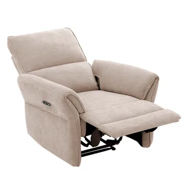 Reclinerlenestol Ravdal med elektrisk mekanisme - lysebrun - Møbler - Stoler & lenestoler - Lenestoler - Recliner & kinostol