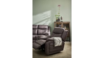 Reclinerlenestol Rindal Stoff Elektrisk - brungrå - Møbler - Stoler & lenestoler - Lenestoler - Recliner & kinostol