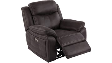 Reclinerlenestol Rindal Stoff Elektrisk - brungrå - Møbler - Stoler & lenestoler - Lenestoler - Recliner & kinostol