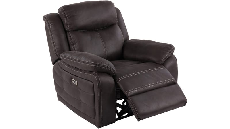Reclinerlenestol Rindal Stoff Elektrisk - brungrå - Møbler - Stoler & lenestoler - Lenestoler - Recliner & kinostol