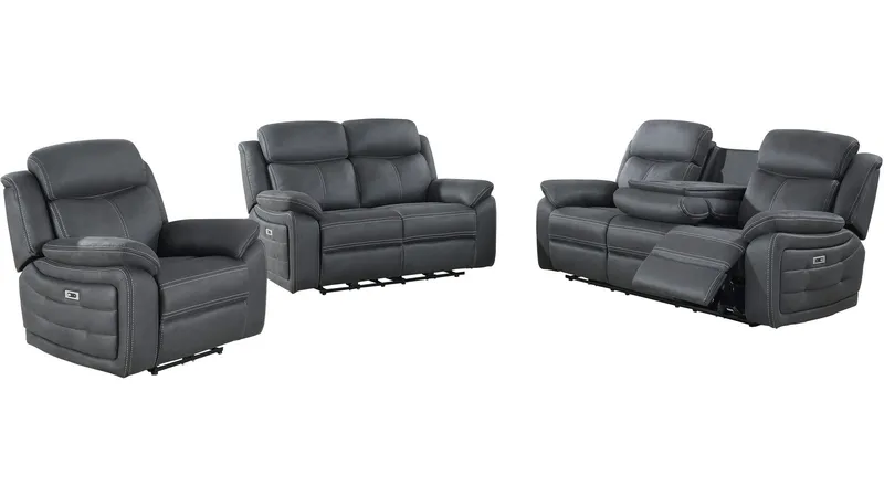 Reclinerlenestol Rindal Stoff Elektrisk - grå - Møbler - Stoler & lenestoler - Lenestoler - Recliner & kinostol