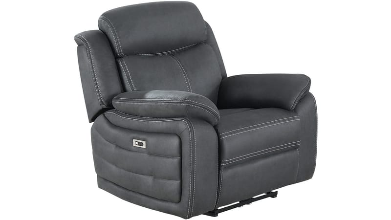 Reclinerlenestol Rindal Stoff Elektrisk, grå