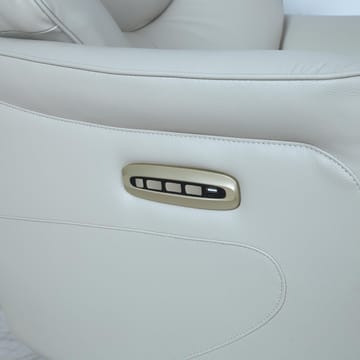 Reclinerlenestol Rosdal med elektrisk mekanisme - beige skinn - Møbler - Stoler & lenestoler - Lenestoler - Lenestol skinn
